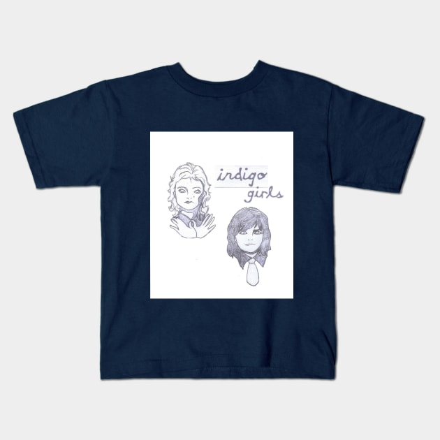 Indigo Girls Kids T-Shirt by ki0